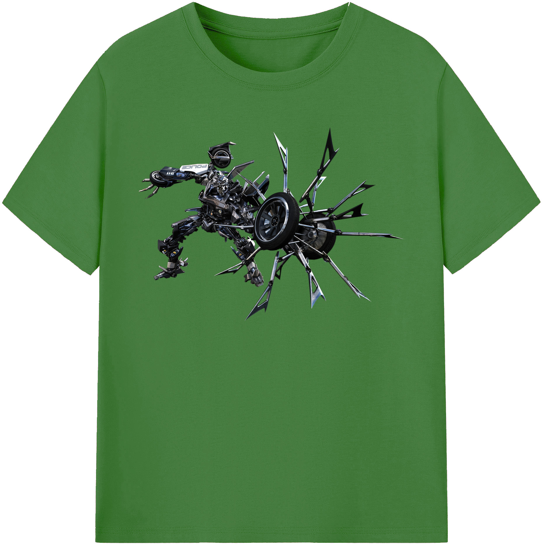 （画像用）  レディースカジュアルプリントTシャツ（綿100％）